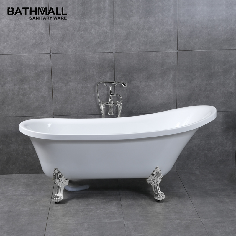 A hot sale low price acrylic free standing claw foot baby bath tub boat