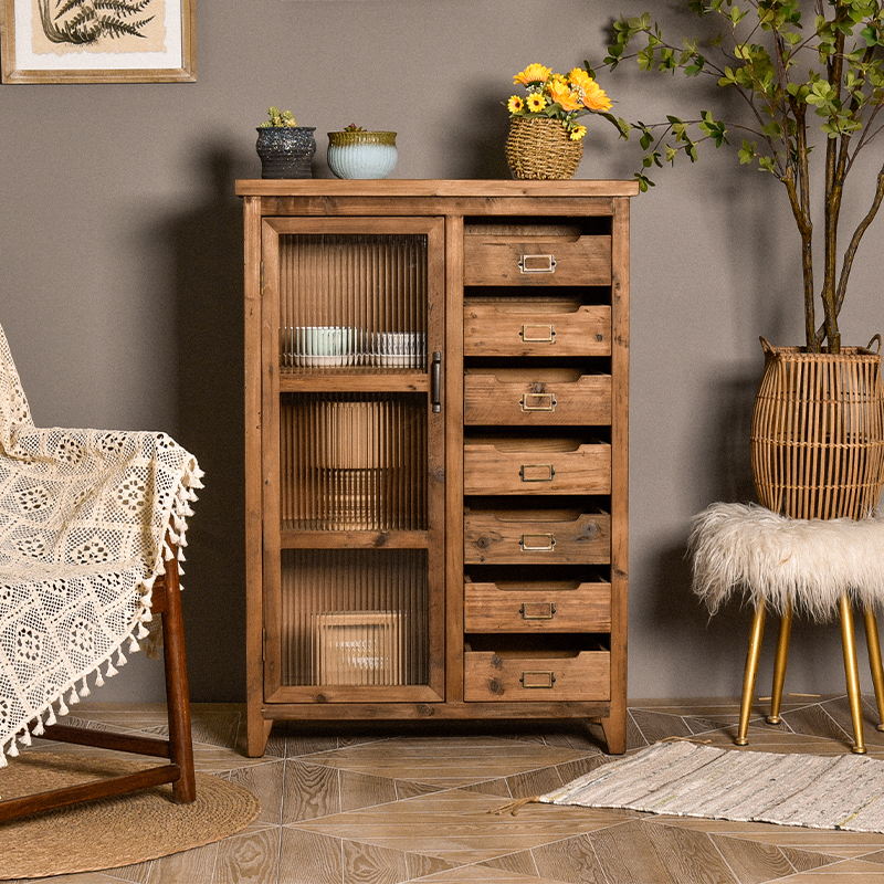 Vintage wooden dining cabinet