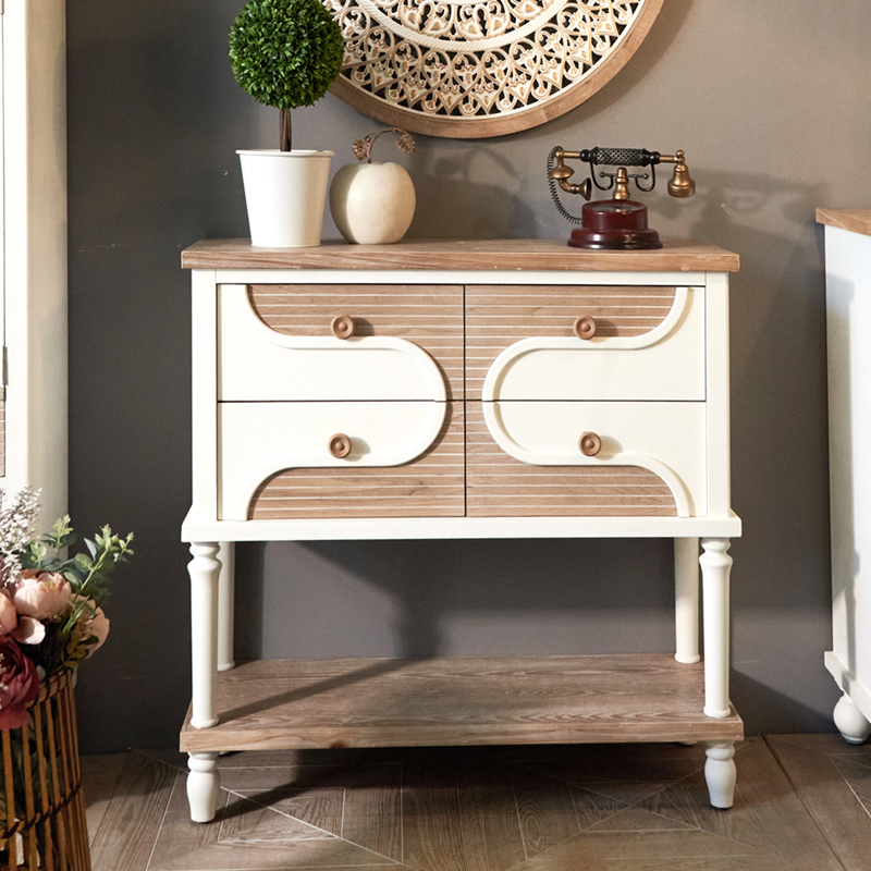 White wooden cabinet