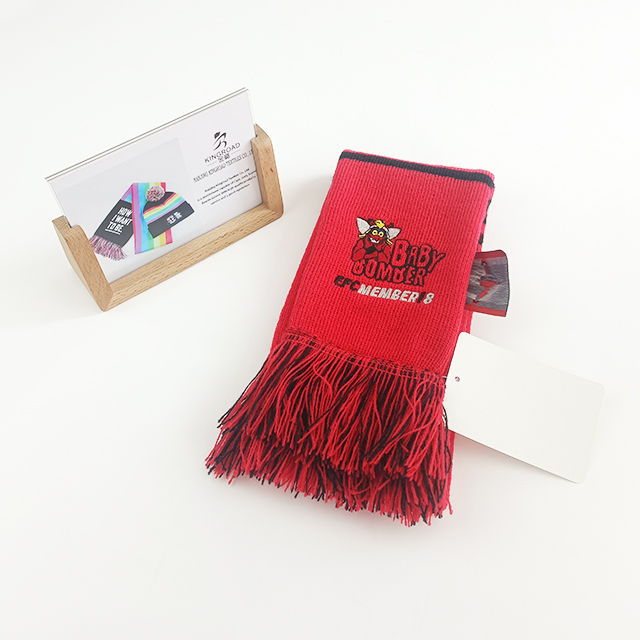 Custom Rugby Sports Fan Scarf Football Team Member Satin Scarves Soccer Club Supporter Scarfs