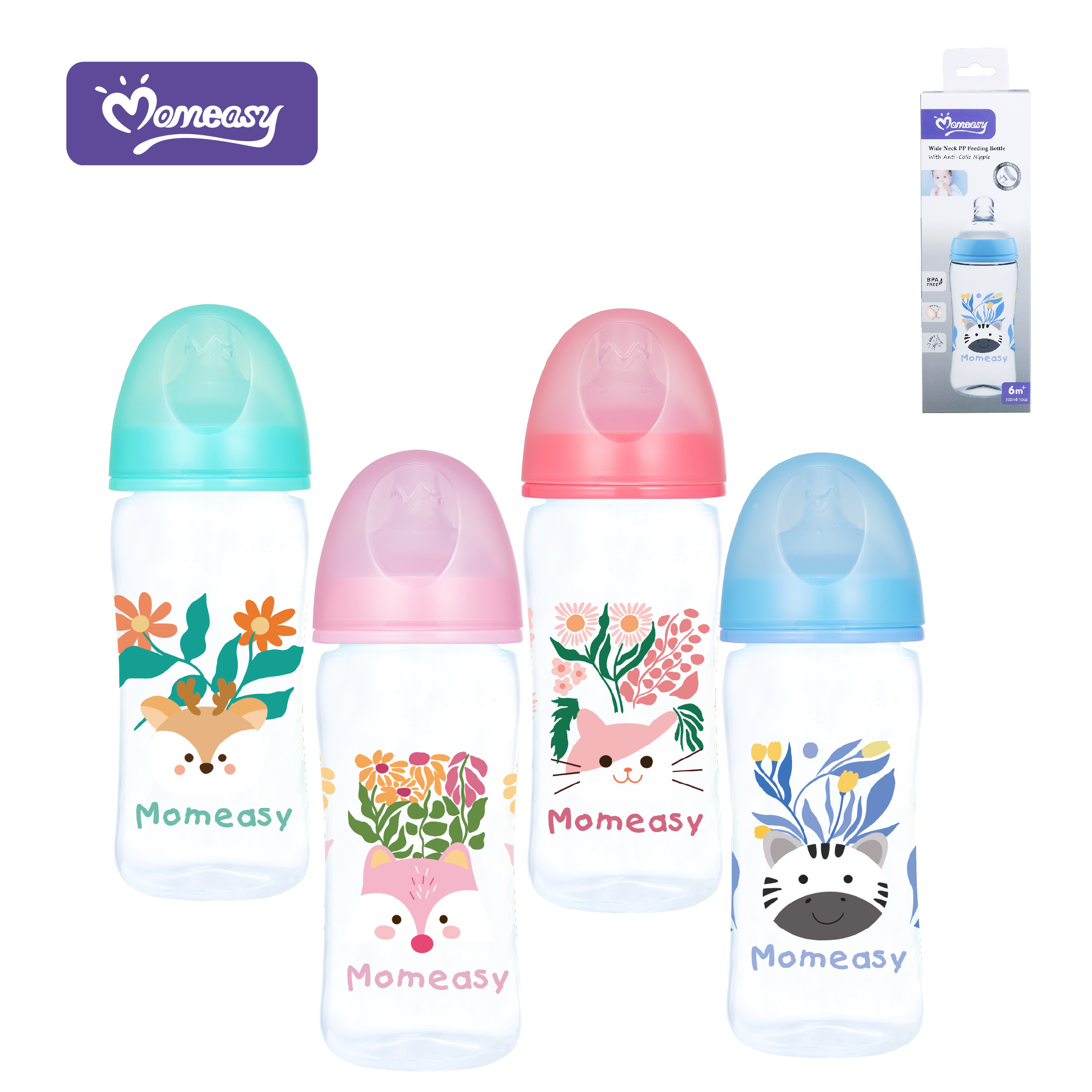 10z/300ML Wide-neck Feeding Bottle