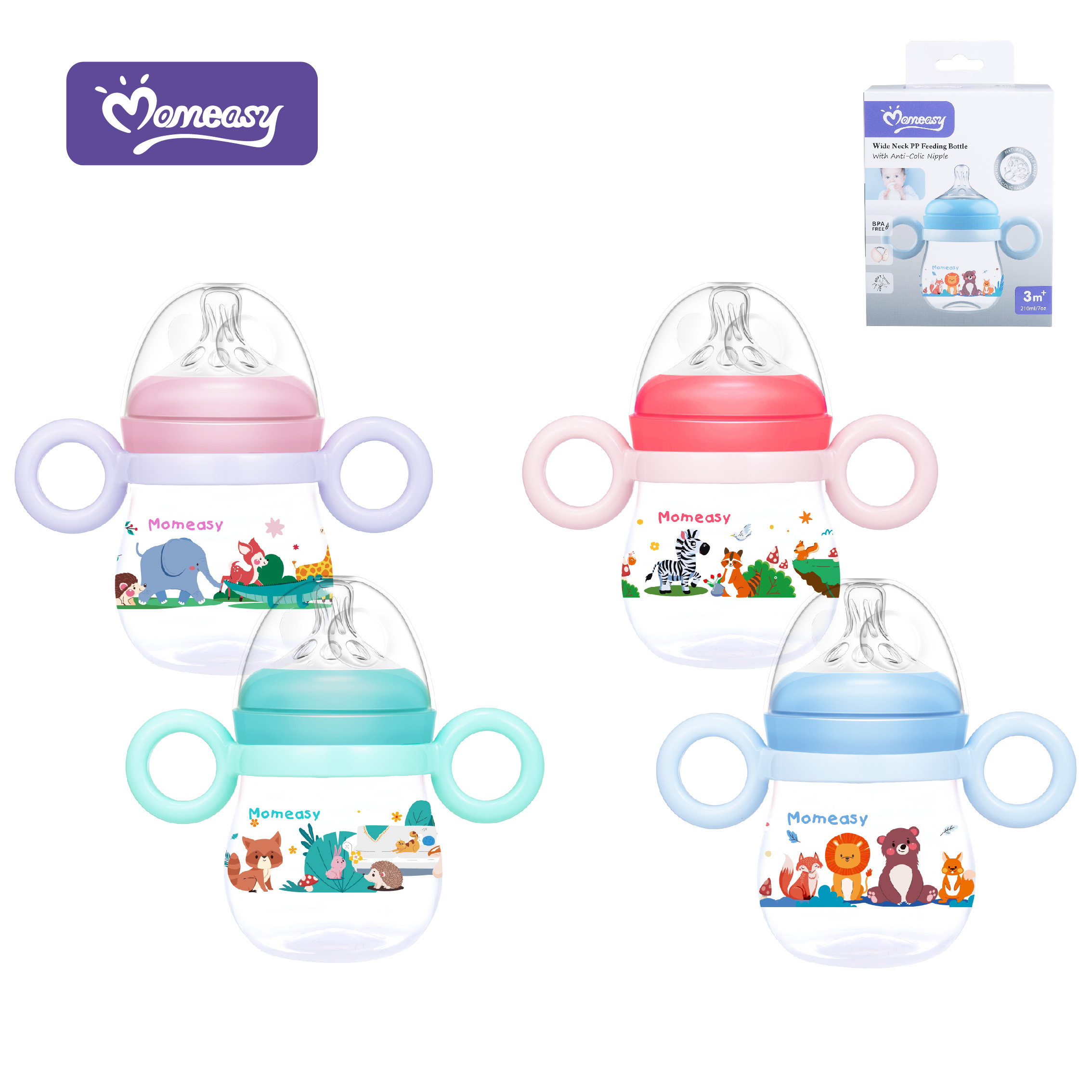 7oz/210ML Wide-neck Feeding Bottle