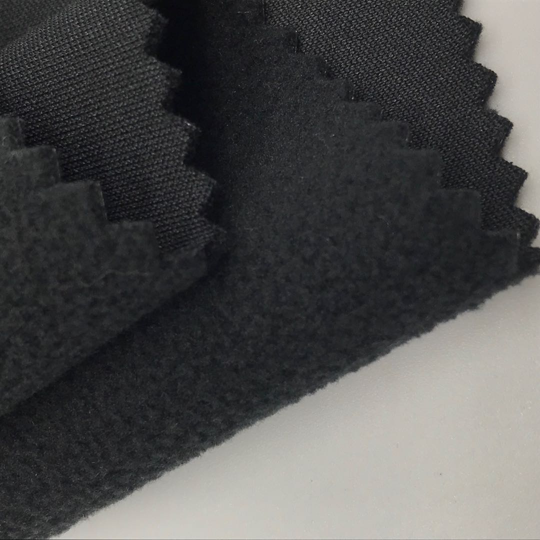 Jersey bonded TPU polar fleece softshell fabric