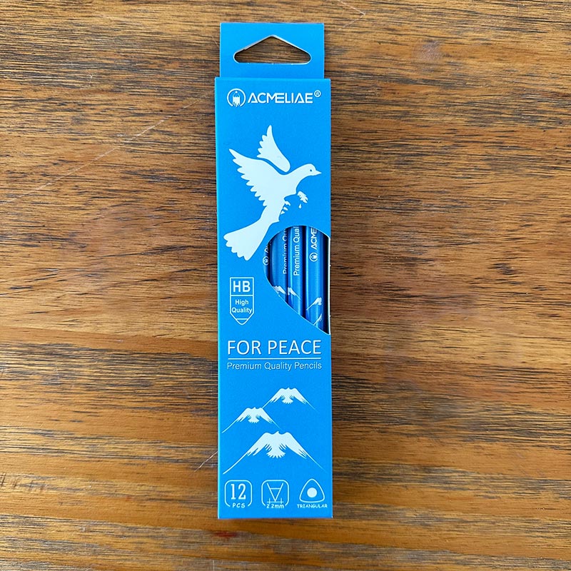 ACMELIAE FOR PEACE Transfer tranigular pencil/sharpened