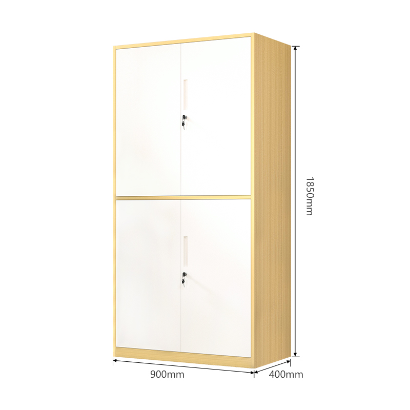 Wood-like 4 doors filing cabinet