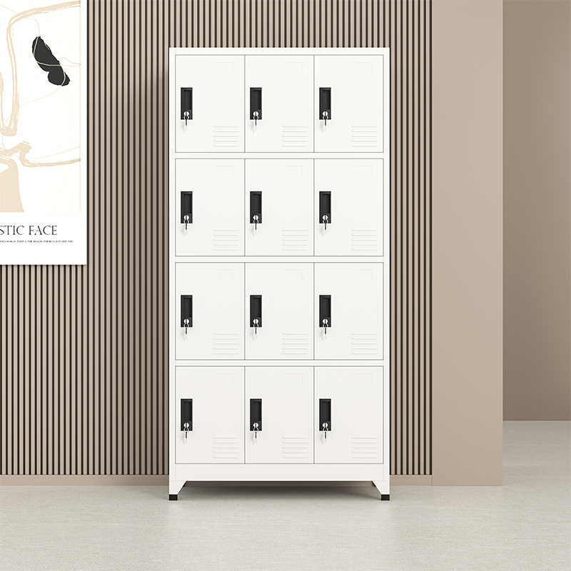 12 door steel locker