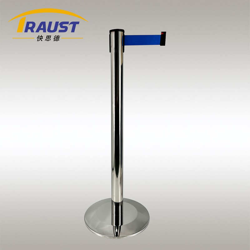 Traust retractable belt barrier stanchion queue post