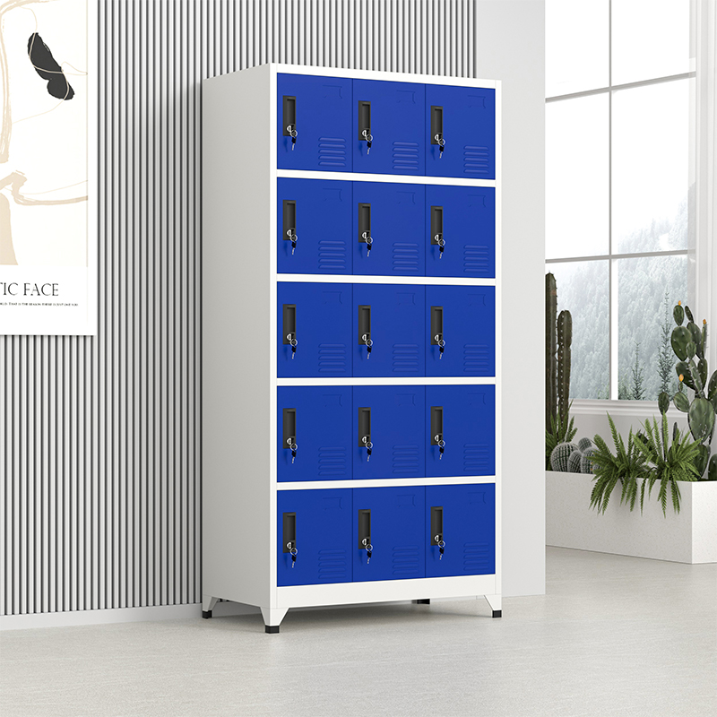 15 door steel locker