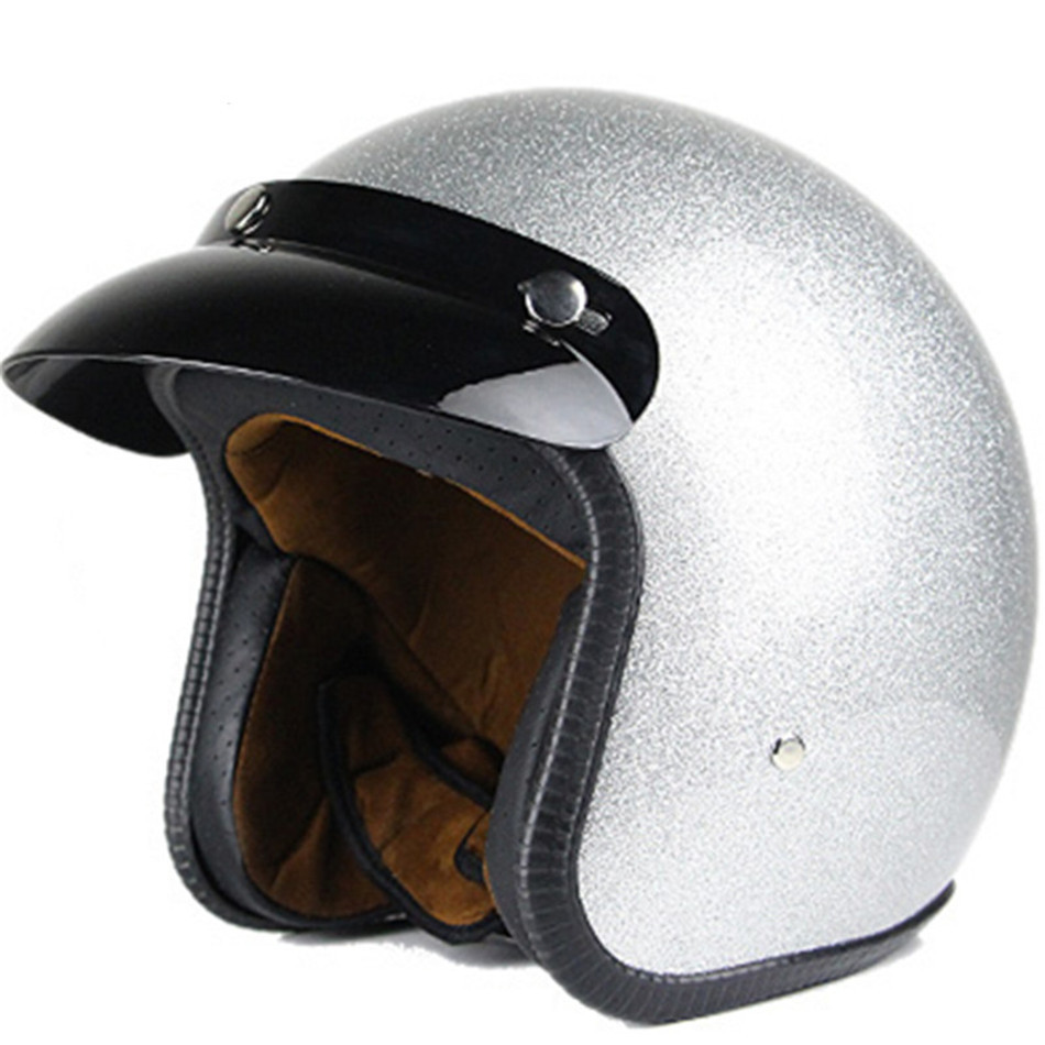 Motorcycle helmet with DOT-open face helmet