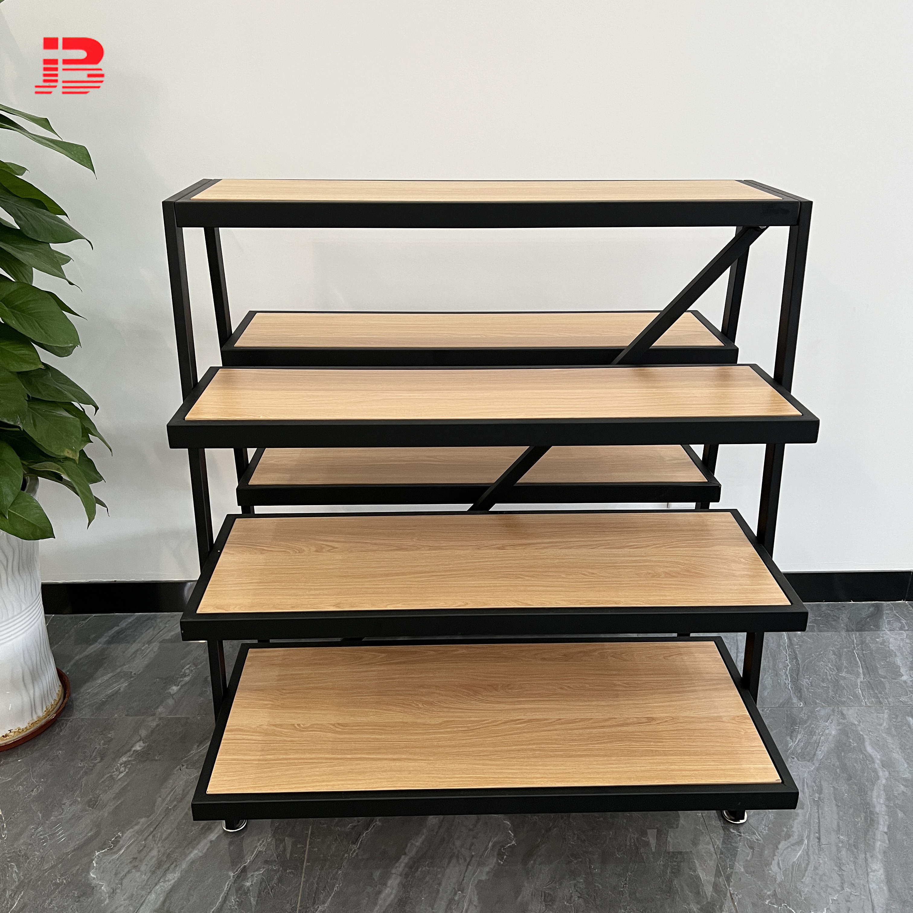 Multifunctional Wood Display Shelves