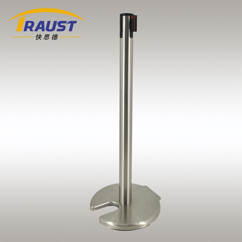 Traust retractable belt barrier stanchion queue post