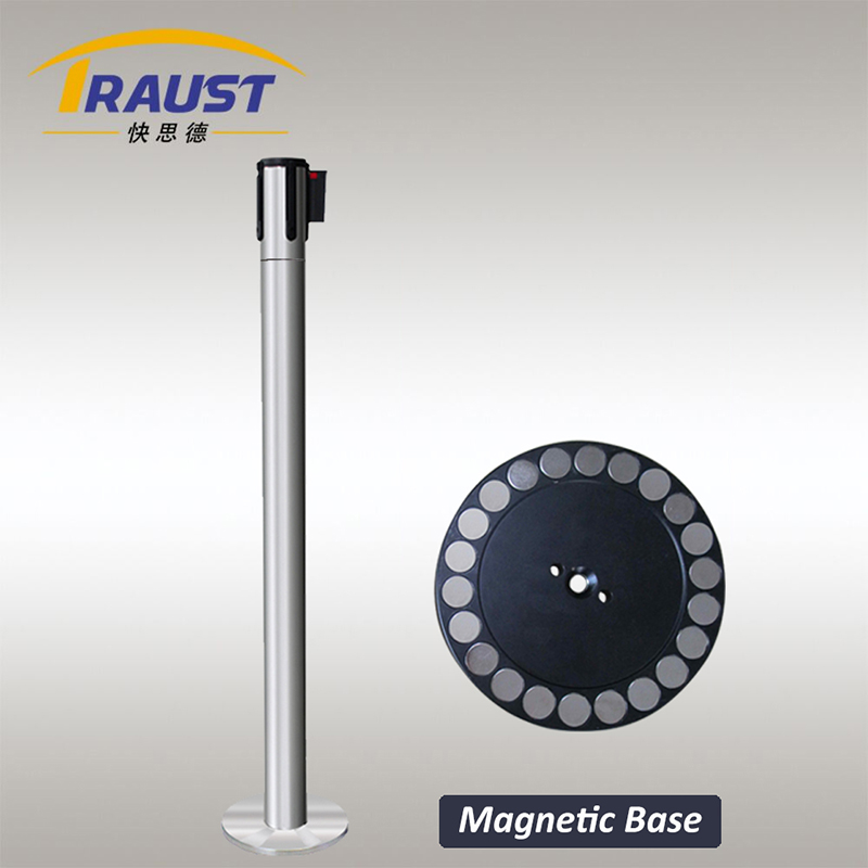 Traust retractable belt barrier stanchion queue post