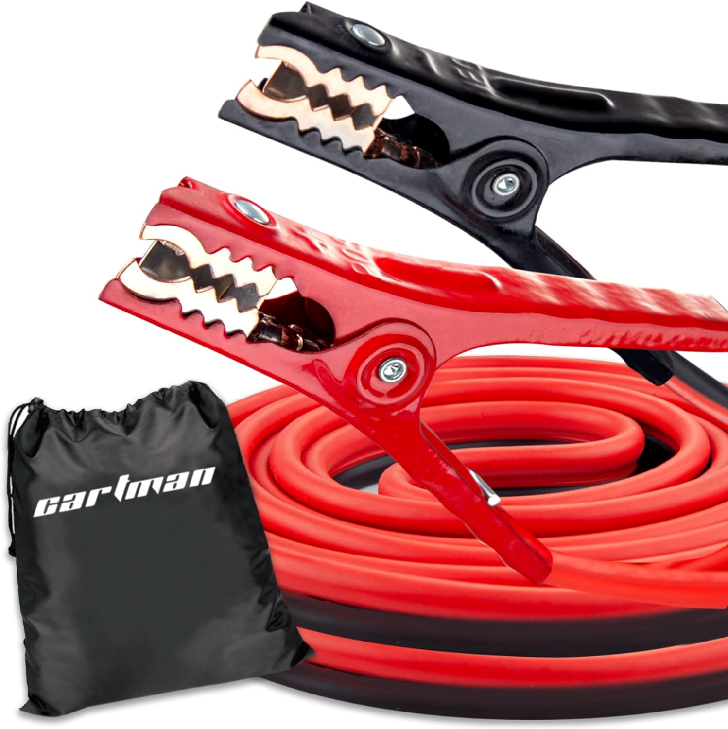 CARTMAN 4 Gauge 20 Feet Jumper Cables UL Listed Automotive Booster Cables