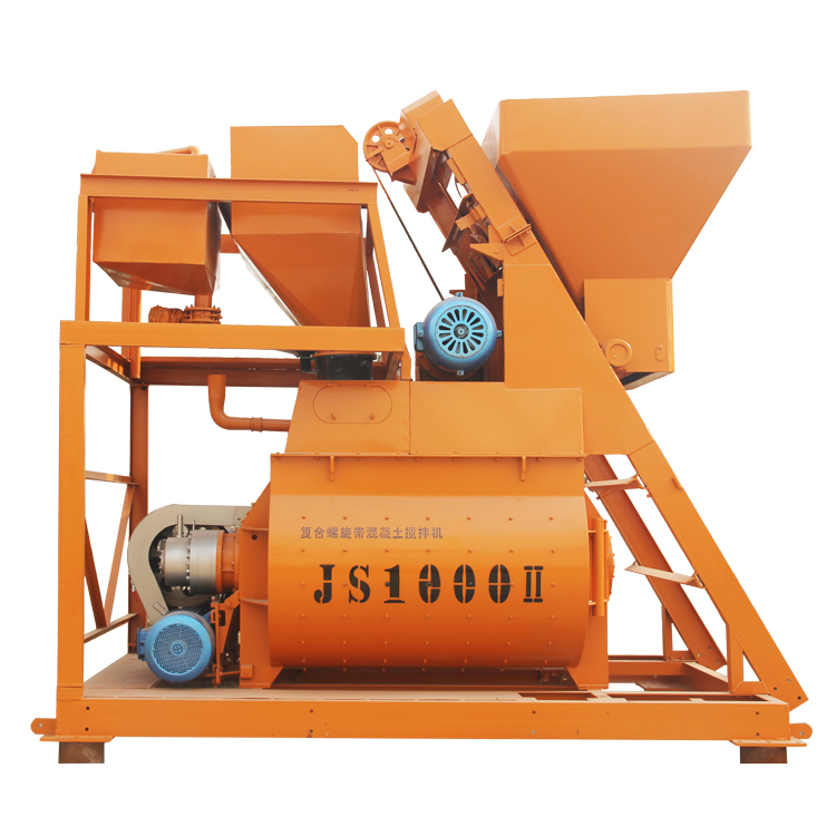 Twin shaft Concrete mixer
