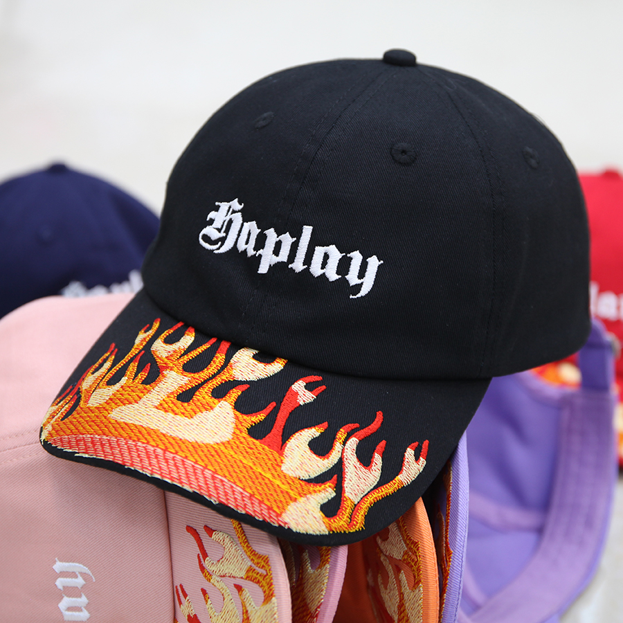 Unstructed dad hat custom embroidery logo