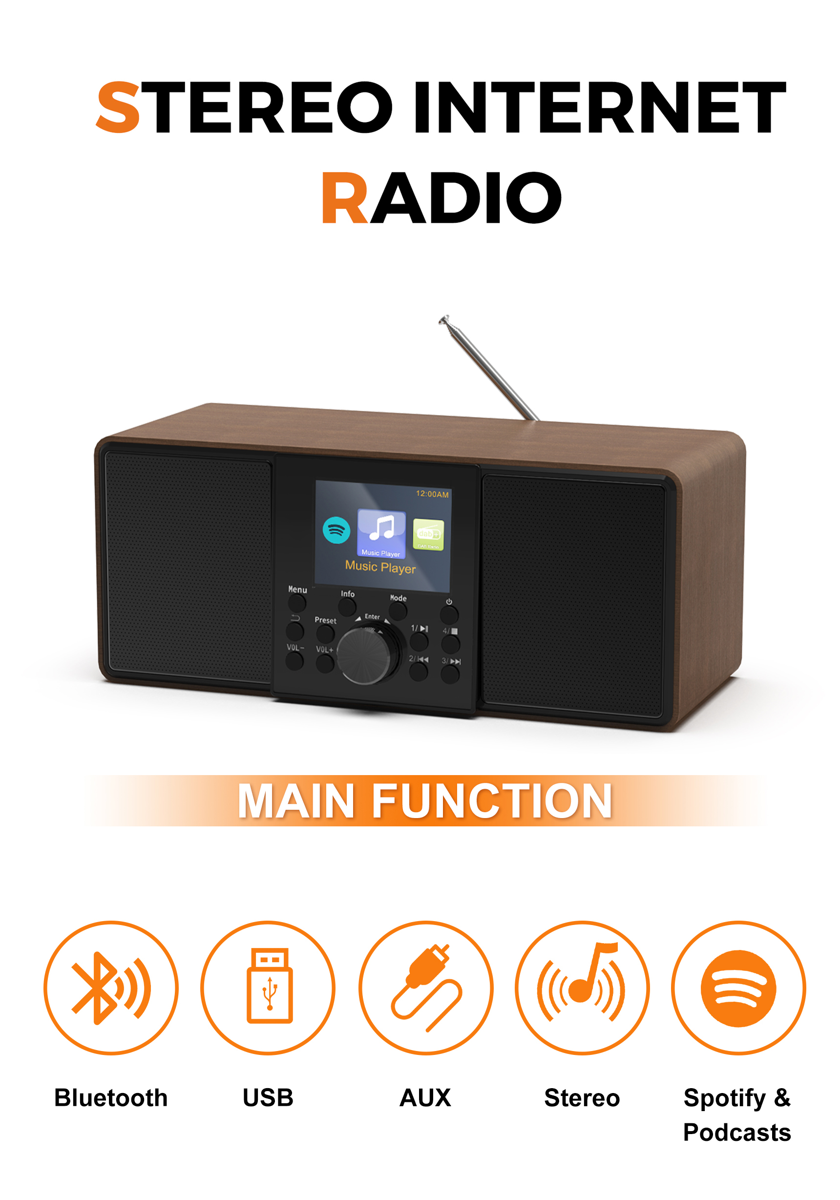 PRISTAR Internet DAB Radio