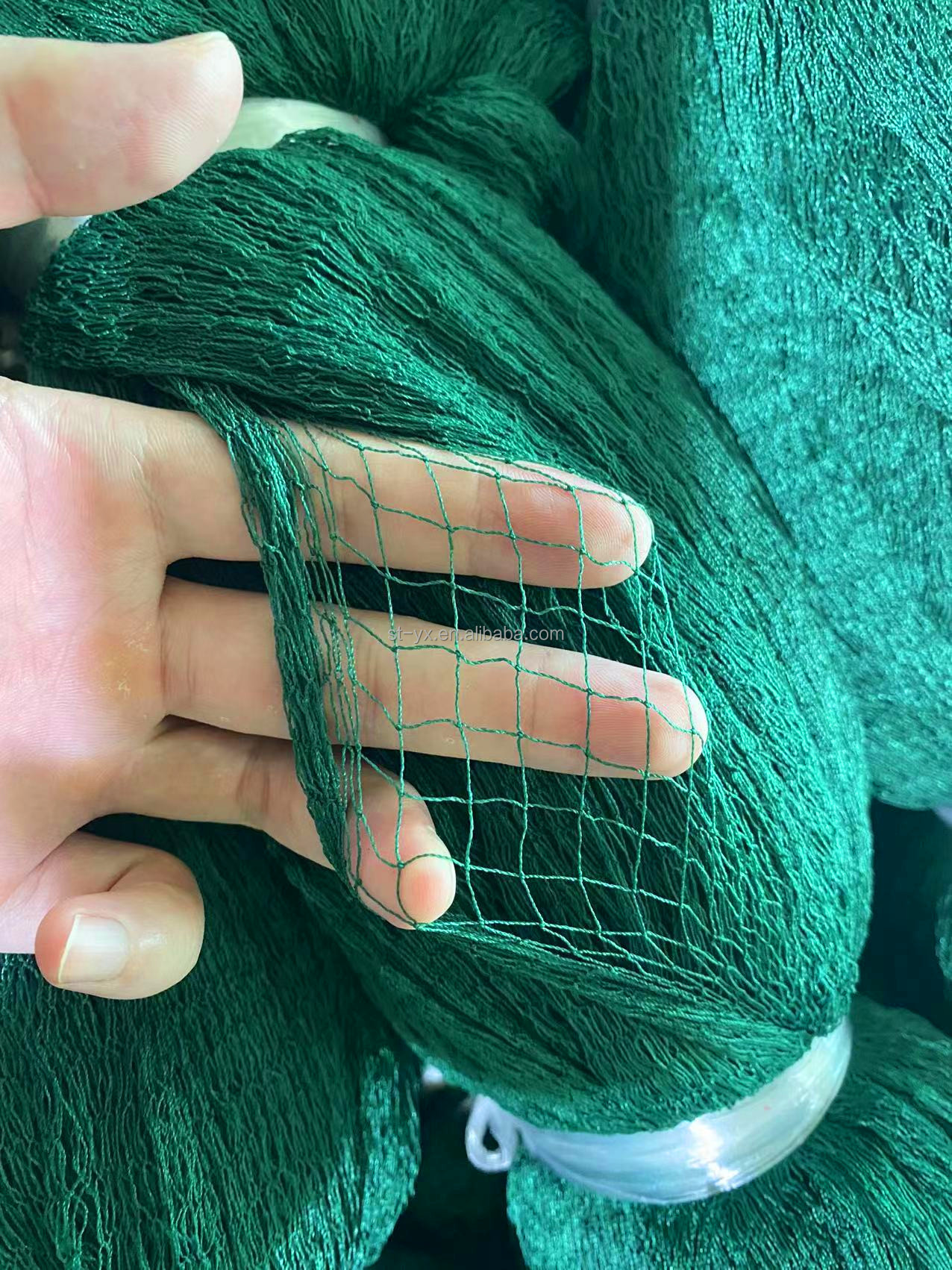 High quality polyester net knotted multifilament nylon fish net