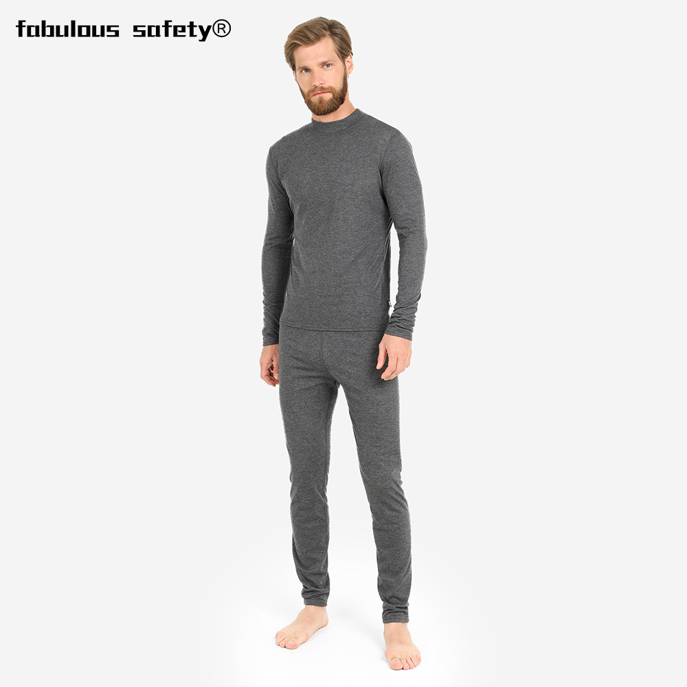 Moscow Winter Warm Thermal Underwear For Men Cotton Modacrylic Inner Layer