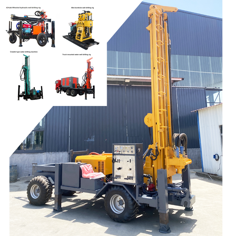 Water well drilling rig machine