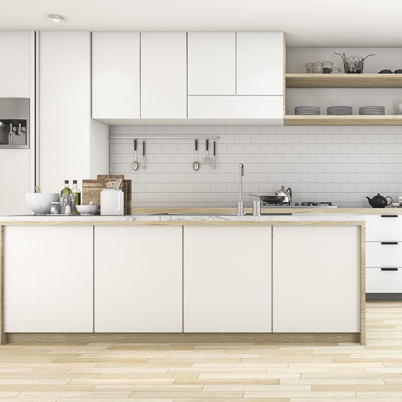 RTA solid kitchen cabinet