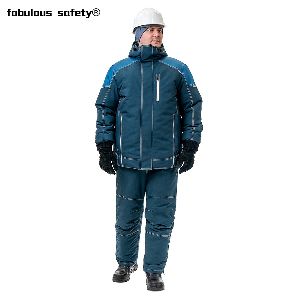 Breathable Waterproof Insulated Winter Safety Warm Uniform Workwear For Cold Weather