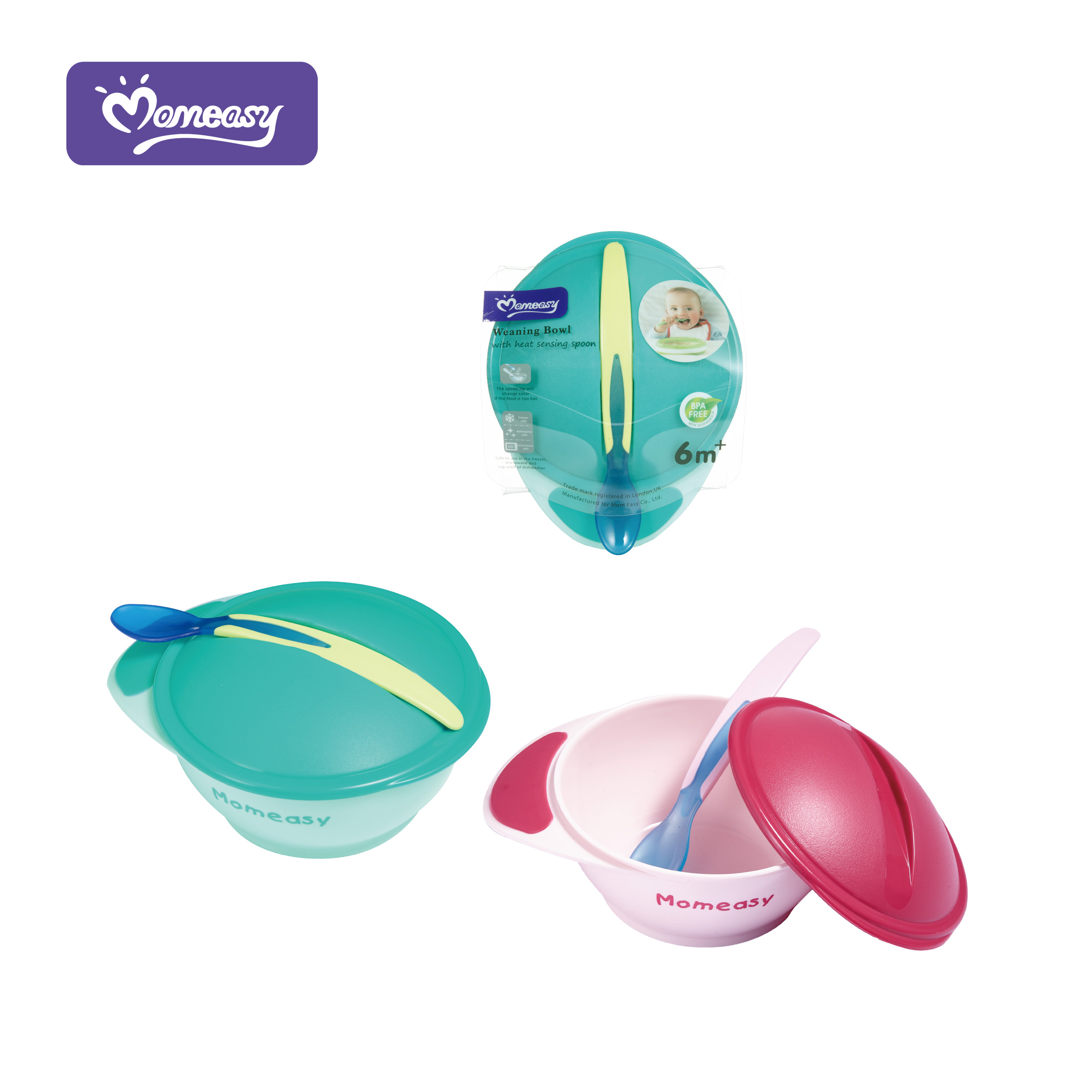 Weaning Bowl With Heat Sensing Spoon