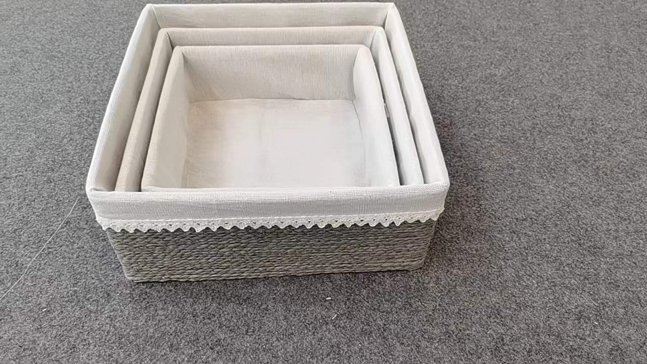 Paper woven basket