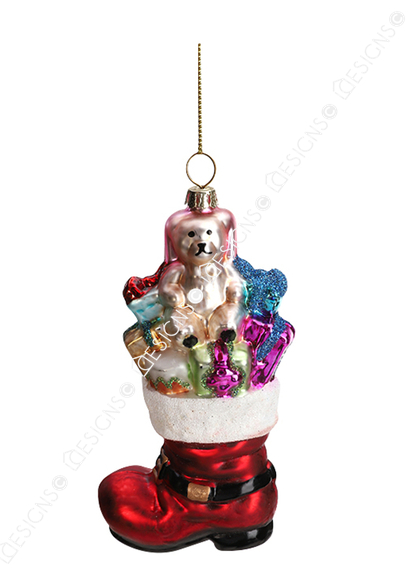 0000000000Hanging Irregular Glassball Ornament for Christmas Tree