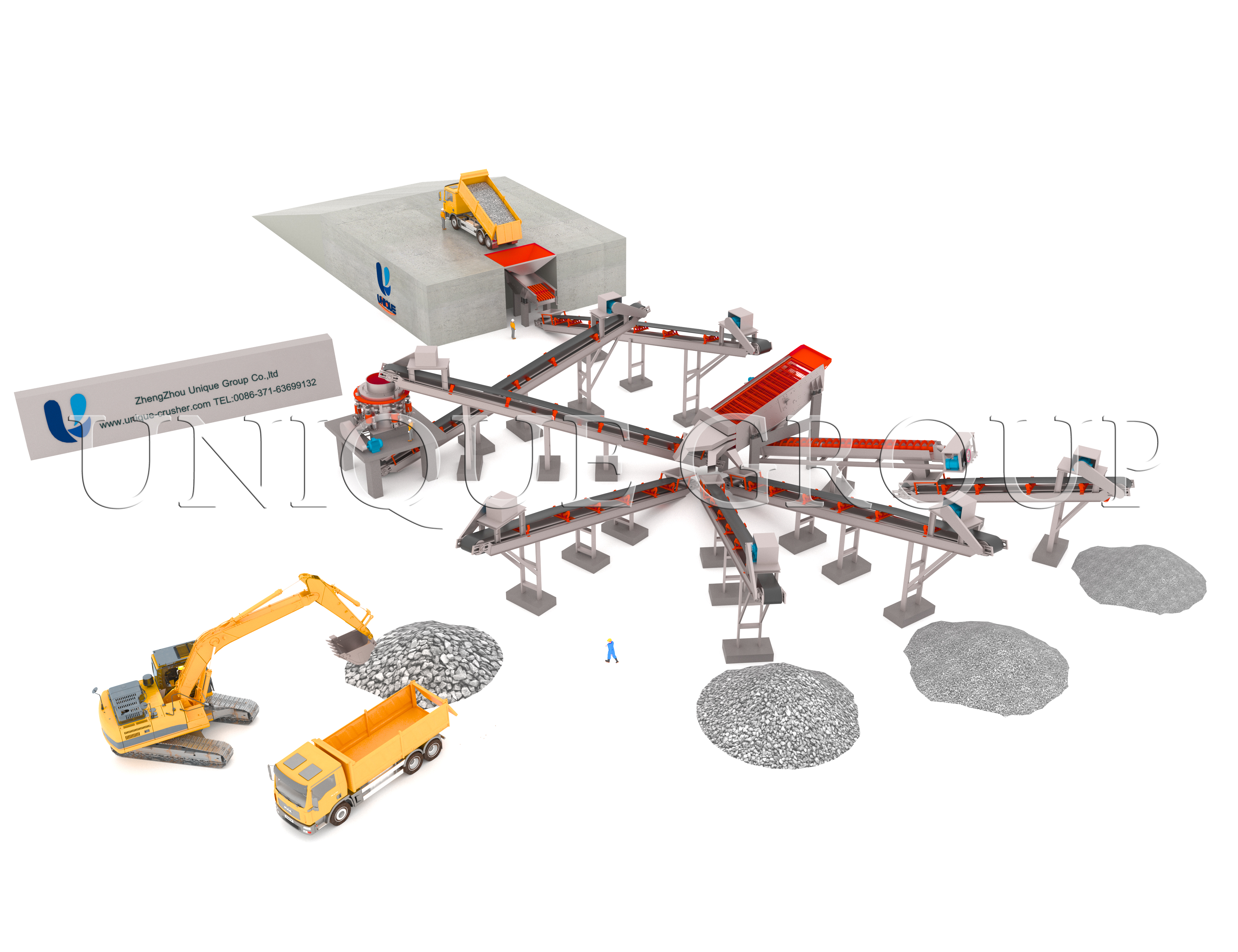 Aggregate crusher plant
