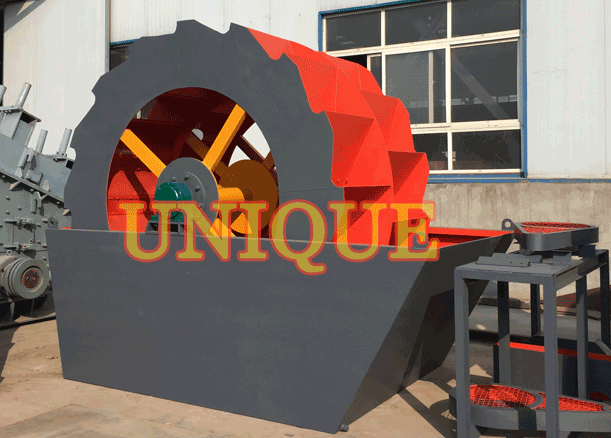 Wheel sand washer