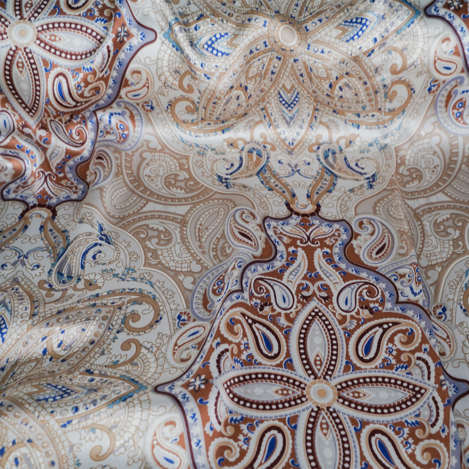 silk printed fabric