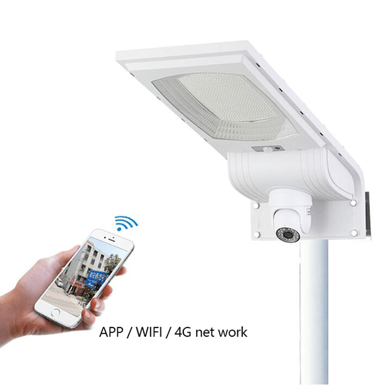 Smart Control Mobile phone connect CCTV Security IP Camera Wireless with 300w Solar Street Outdoor