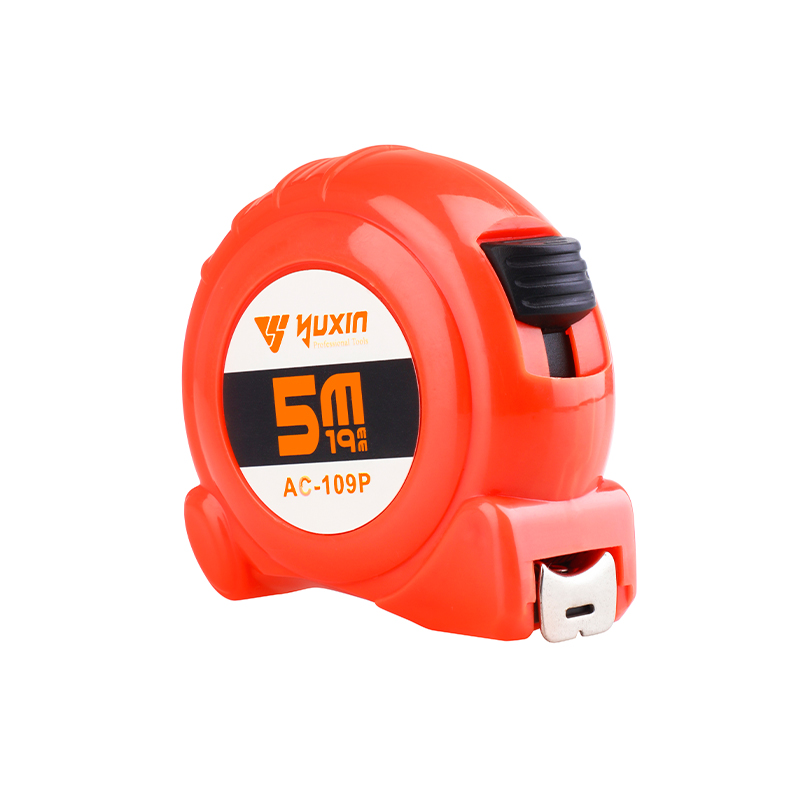 Premium grade Nylon coated heavy-duty plasic case tape measure with slide stop button for contractor