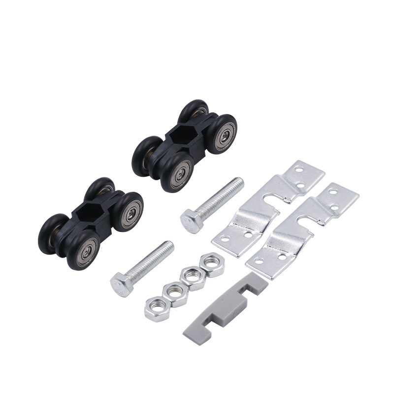 Furniture Sliding door roller 4 wheel hanging door roller system