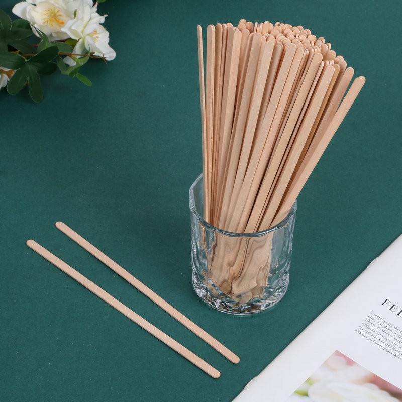 Disposable wooden coffee stick stirring stick