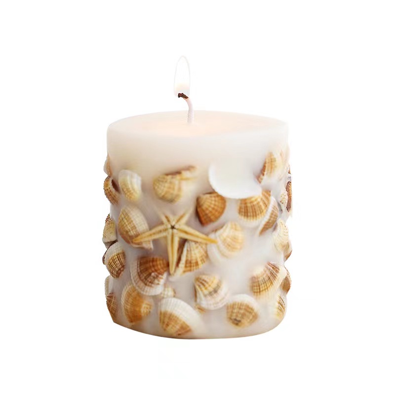 Wedding Candle Romantic Rose Dried Flowers Cylinder Aromatherapy Luxury Scented Candles