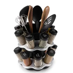 360 Rotating Space Saving Durable Kitchen Organizer and Spice Rack Free to Match Spice Rack