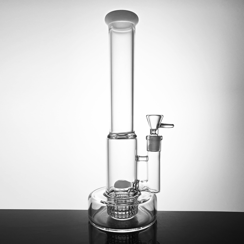 Glass Bong with showerhead filter Glass water pipe smoking tool beaker style