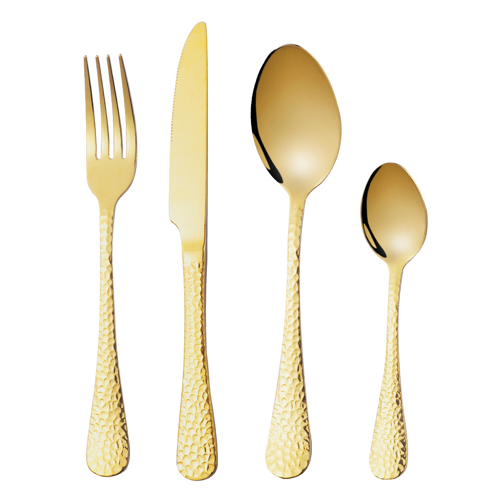 Stainless steel flatware knife fork spoon set
