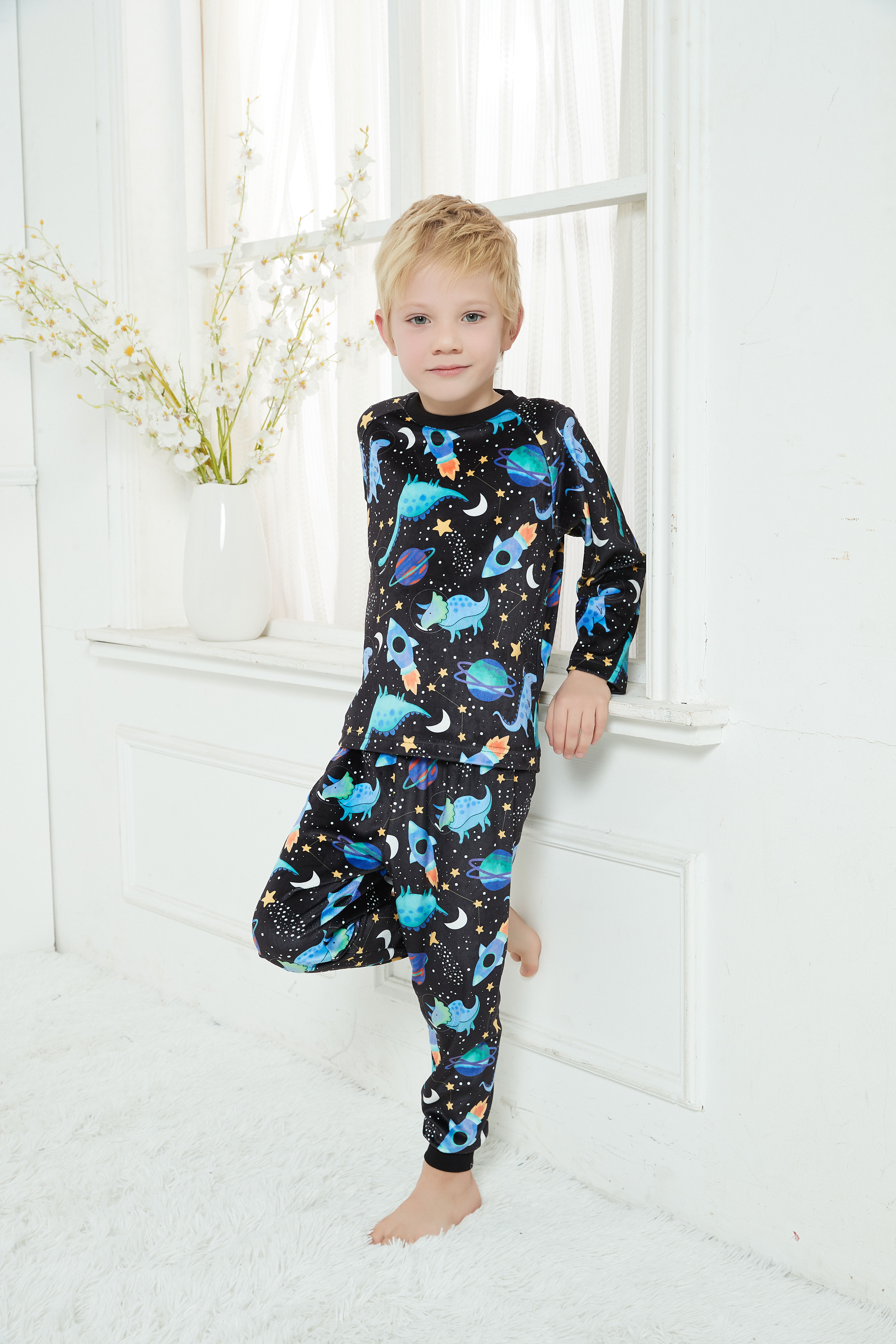 Children's pajamas, home clothing, one piece collection