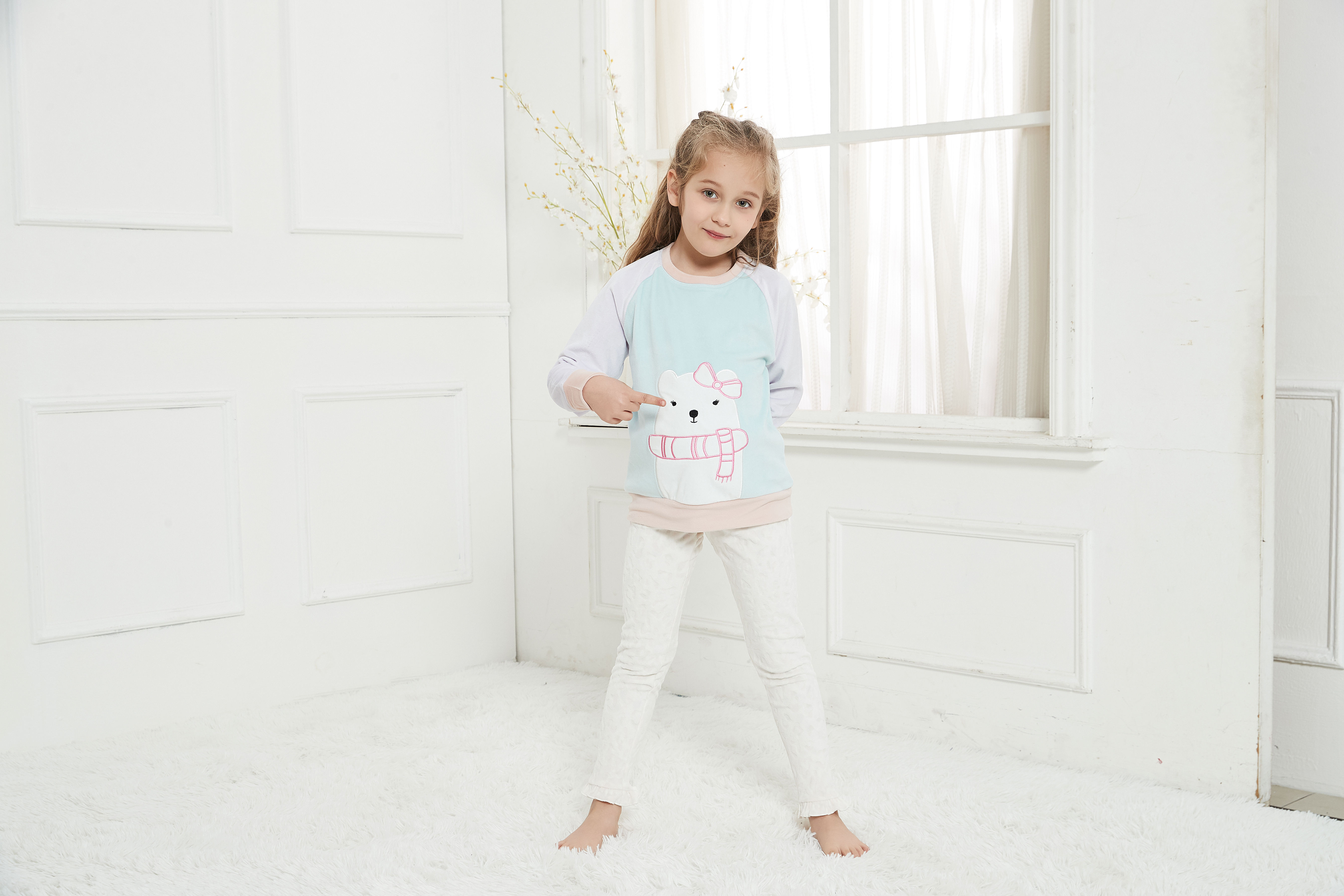 Children's pajamas, home clothing, one piece collection
