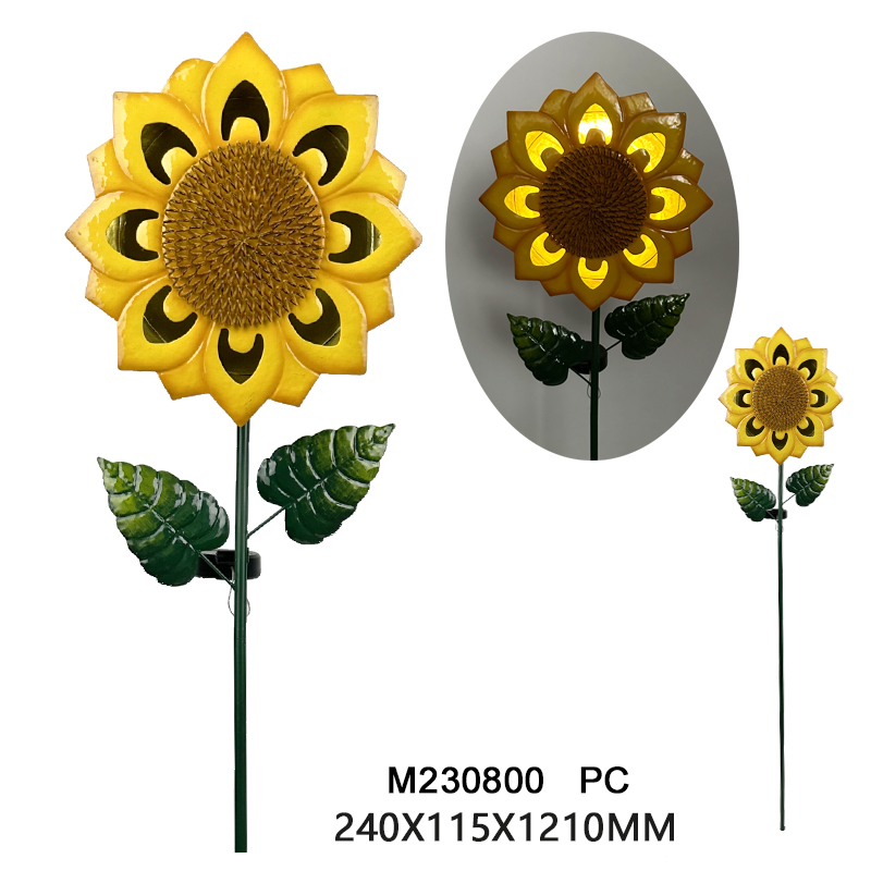 Metal solar stake