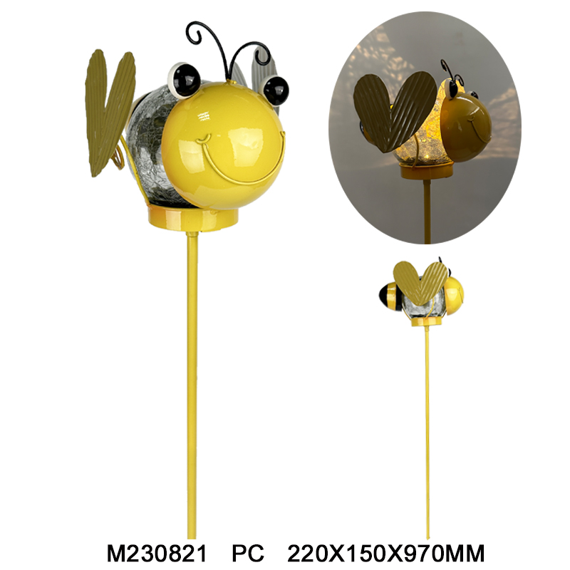 Metal solar stake