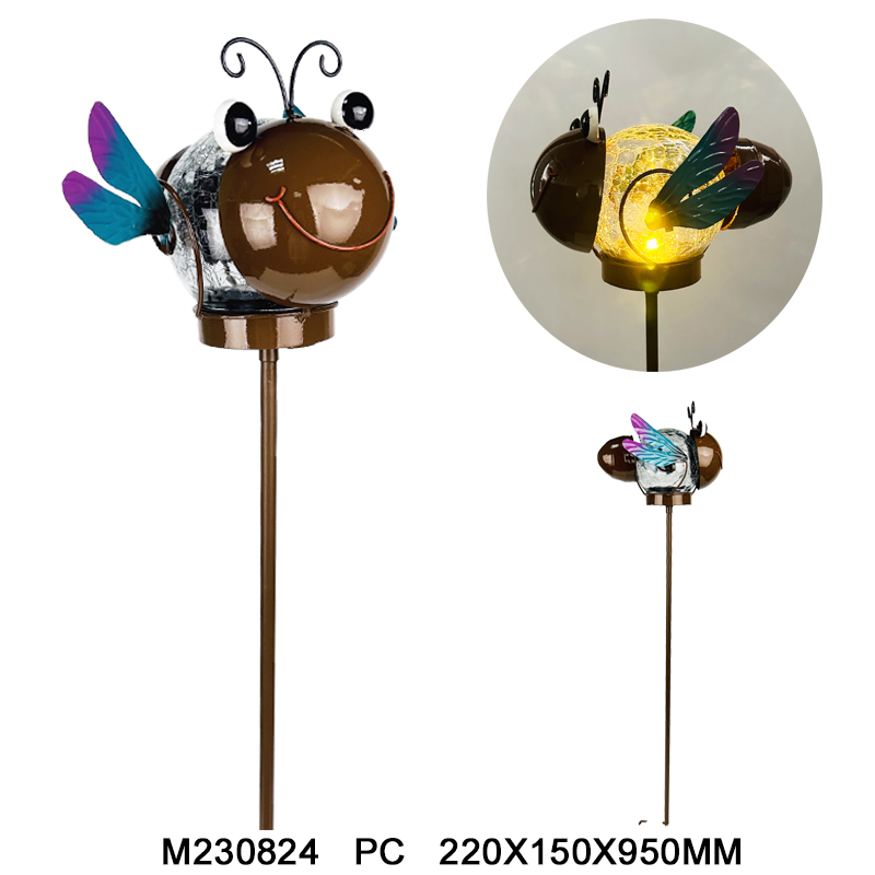 Metal solar stake