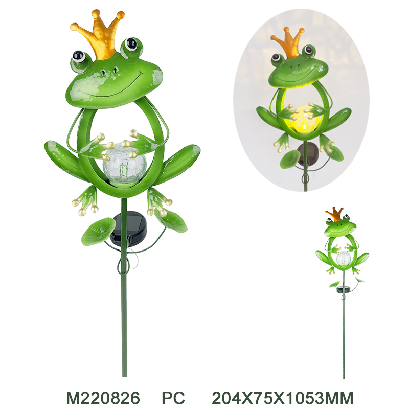 Metal solar stake