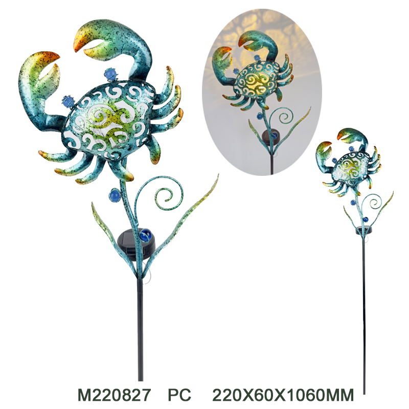 Metal solar stake