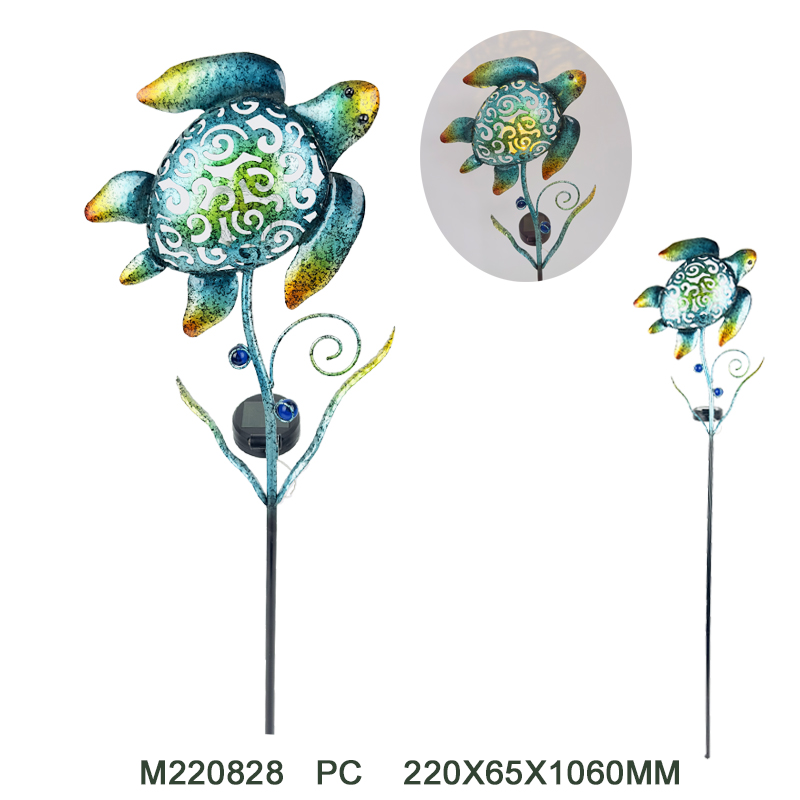 Metal solar stake