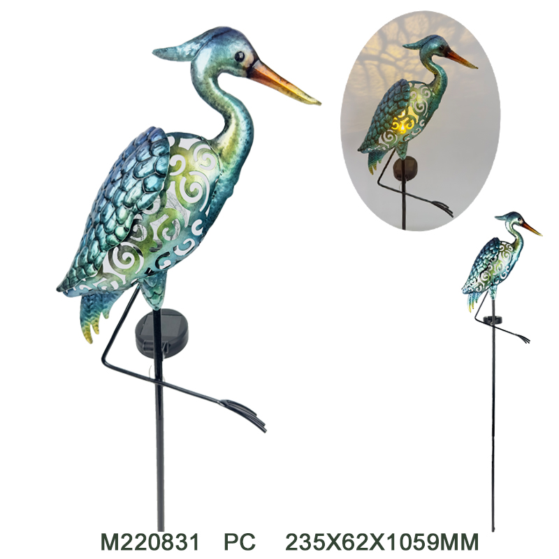 Metal solar stake