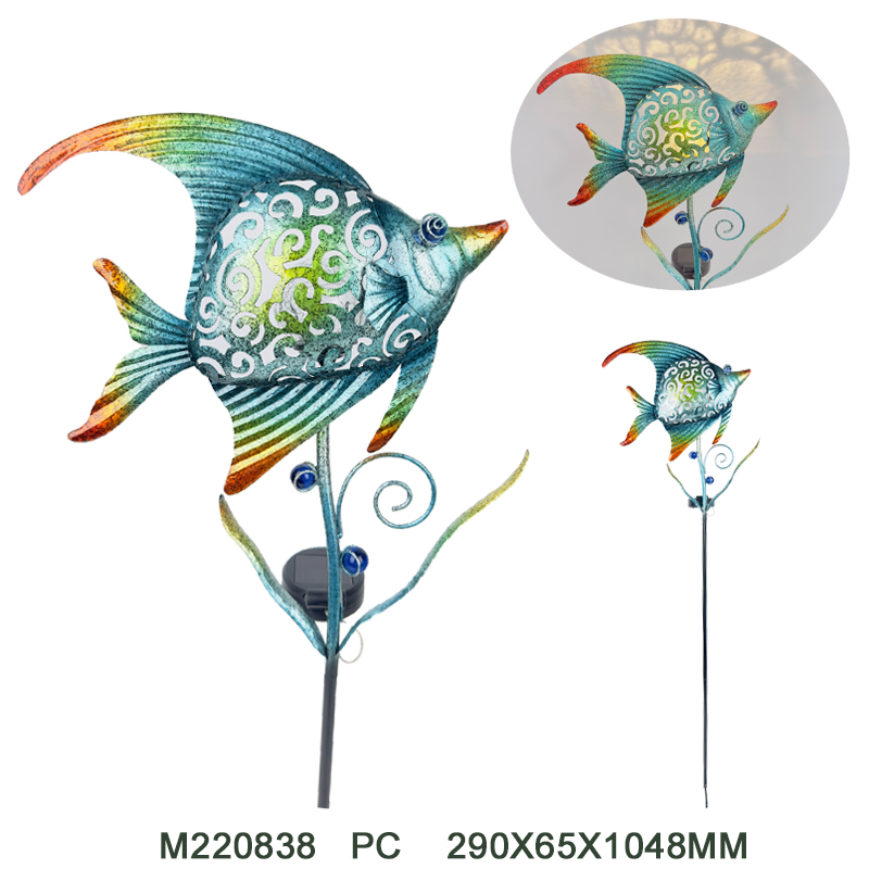 Metal solar stake