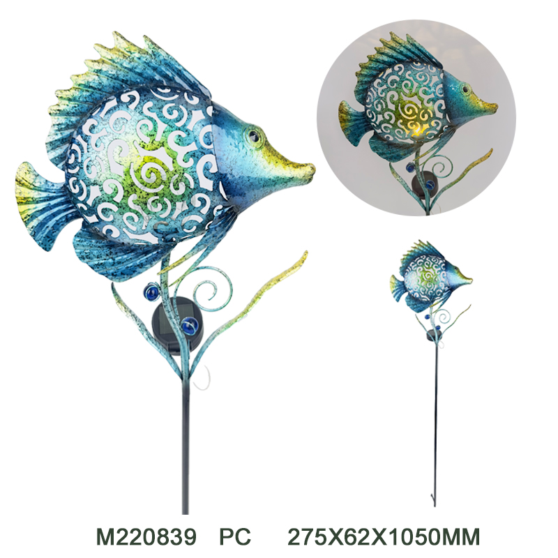 Metal solar stake